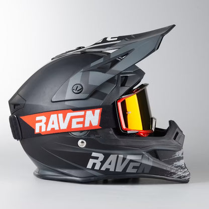 Raven Sniper dvigubo lęšio Echo MX akiniai Crimson Echo