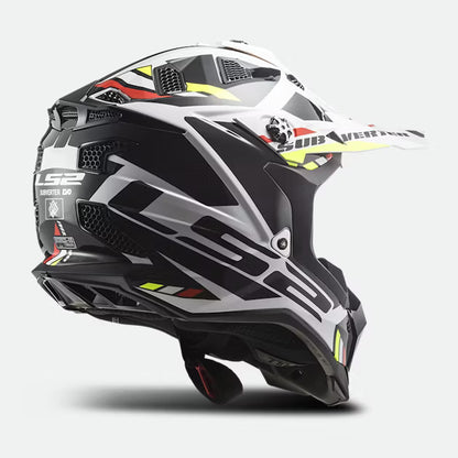 LS2 MX700 Subverter Evo II MX Šalmas Stomp Baltas/Juodas Blizgus