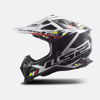 LS2 MX700 Subverter Evo II MX Šalmas Stomp Baltas/Juodas Blizgus