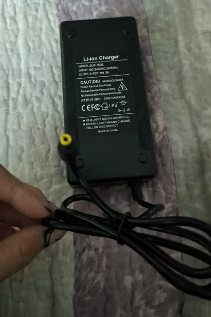 42V 3A Li-ion įkroviklis elektriniam paspirtukui ir dviračiui (36V baterijoms)